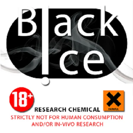 Black Ice Herbal Incense burning in a decorative holder, releasing wisps of cool, refreshing smoke into the air