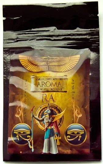 Ra Herbal Incense package featuring a blend of high-quality natural herbs for an enhanced aromatic experience