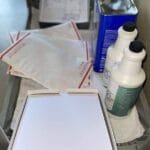 Close-up of 5CL ADB-A infused paper texture detail